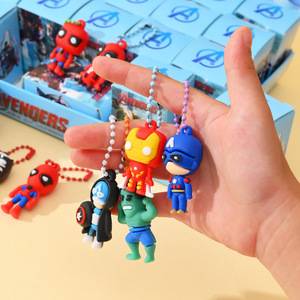 24 piezas/set Llaveros de los Vengadores de <span class=keywords><strong>Marvel</strong></span>, Caja Sorpresa de Capitán América y Iron Man, Colgante de Muñeco de Dibujos Animados de Moda para Bolsos, Juguete Infantil - Product Image 3