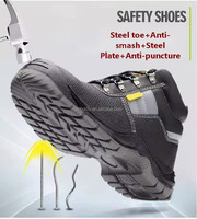 2024 vente chaude protection industrielle respirant botte de travail baskets décontractées chaussures de sécurité à bout en acier pour hommes