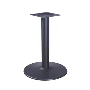 बार कुरसी आधार टेबल पैर ट्यूलिप केंद्र कच्चा लोहा काला खाने की धातु तालिका आधार फर्नीचर पैर