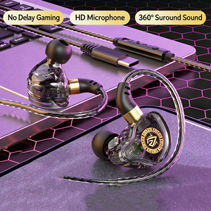 Écouteurs de jeu filaires intra-auriculaires S26 avec microphone 360 °   Casque Sport à Son Surround avec Prises 3,5 mm et Type-C – Vente en Gros - Product Image 3