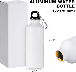 Bouteilles réutilisables en aluminium de 17 oz, faciles à transporter, étanches, bouteilles de voyage pour la salle de sport, la randonnée, le cyclisme, les sports de plein air - Product Image 2