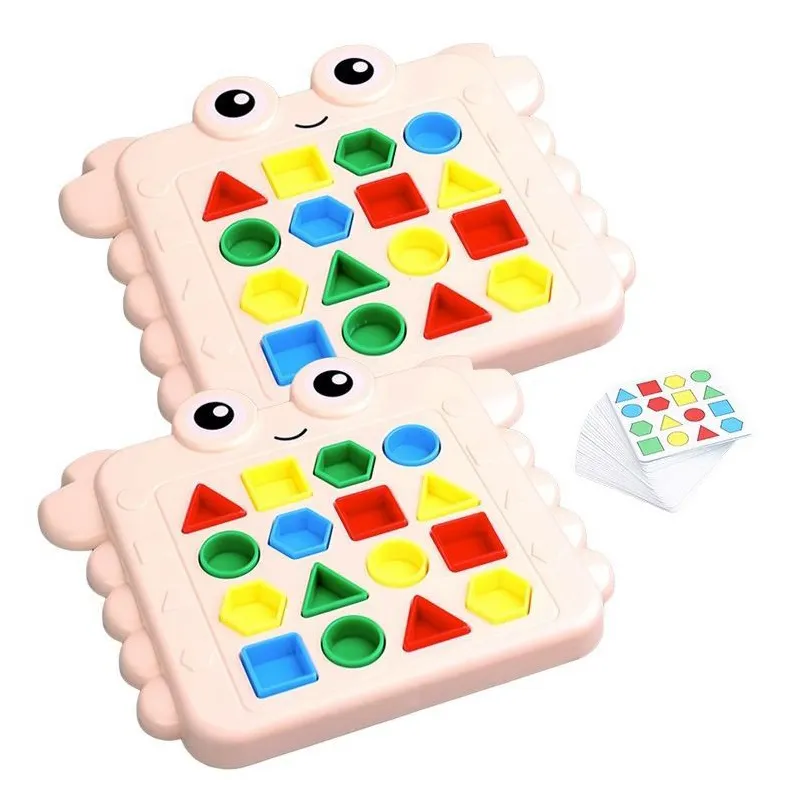 Çocuklar öğrenme malzemeleri bilişsel erken eğitim oyuncaklar geometrik şekil renk eşleştirme kurulu eşleştirme oyunu