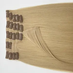 Ombre Color #2/8 Lace Extensions Brazilian Virgin Clip In Human Hair