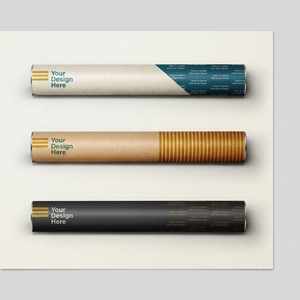 High Quality Wholesale Long Paper Cylinder 52 X 2 X 410 Mm Custom <b>Print</b> Eco Friendly Tube <b>Packaging</b> For Incense - Product Image 1