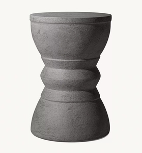 Set Divano Moderno di Lusso per Esterni, Giardino, Hotel, Piscina, Resistente alle Intemperie, Mobili Impermeabili per il Tempo Libero, Tavolino Laterale Java in Cemento a Tamburo - Product Image 4