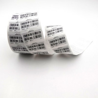 Autocollant d'étiquette de code à barres QR Code anti-contrefaçon personnalisé pour la sérialisation de données variables aléatoires adhésives