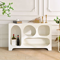 INNOVA Meuble de salon moderne en bois blanc, bibliothèque à 4 étagères, respectueux de l'environnement, pour la maison, le bureau, la chambre, l'école