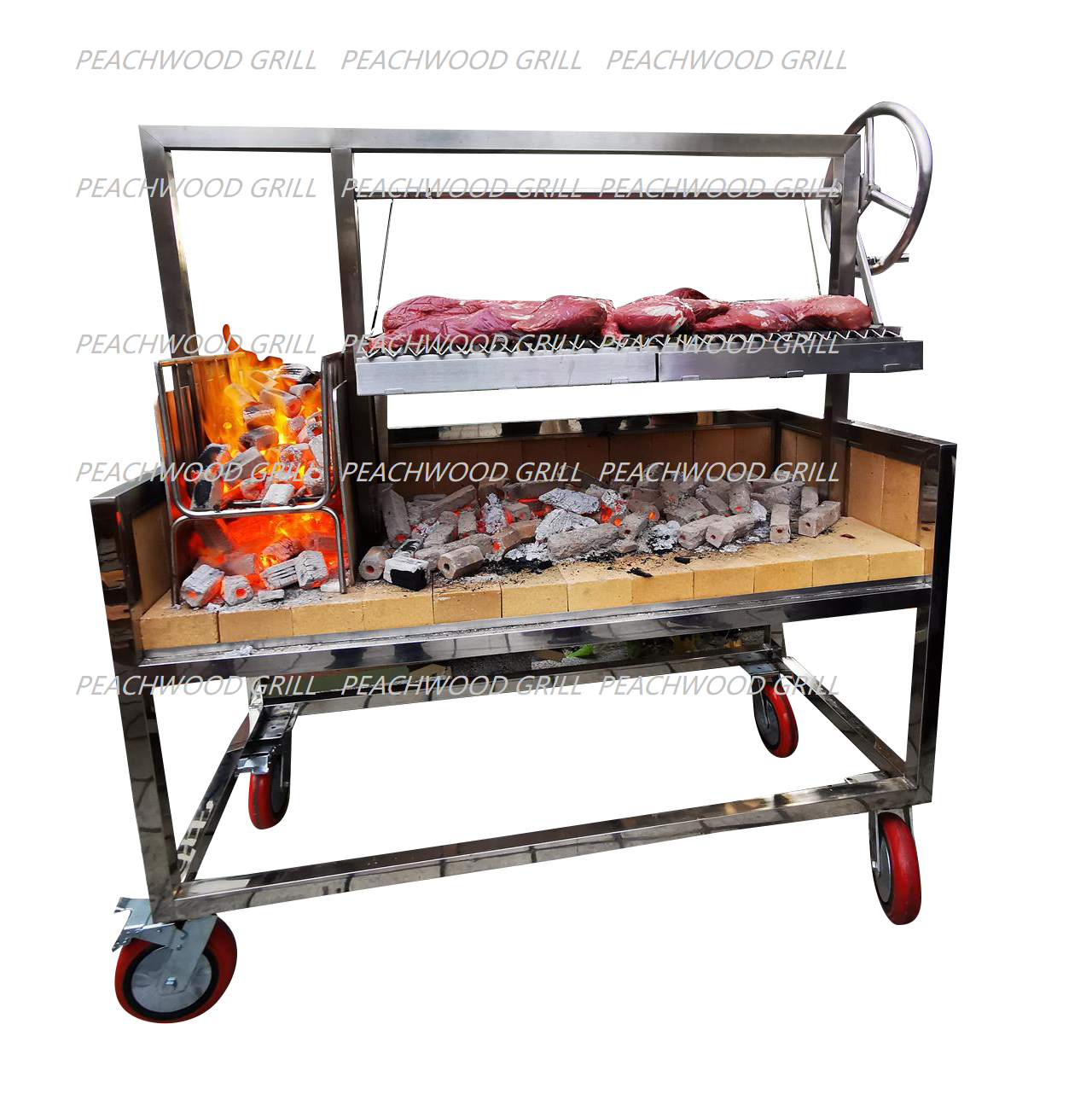 Отдельно стоящий бразильский гриль/Asado барбекю, Аргентина/Gaucho гриль