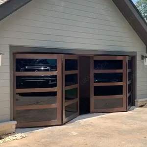 Tùy chỉnh điện dọc Bi-Fold cửa nhà để xe cho ngôi nhà hiện đại gấp cửa nhà để xe bằng gỗ - Product Image 3