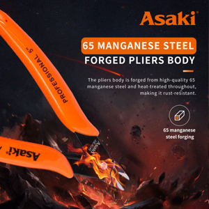 Pince à dénuder et à couper les fils électroniques Asaki Tools avec poignée en <span class=keywords><strong>PVC</strong></span> - Product Image 2