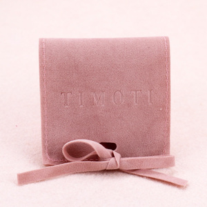 Emballage de bijoux personnalisé 2024, petit sac en velours et microfibre avec insert pour la présentation des bijoux - Product Image 2