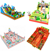 Castillo Inflable Personalizado de Fábrica, Tobogán, Parque Infantil al Aire Libre, Casa de Brinco, Juegos Deportivos, Equipo de Entretenimiento Combinado Inflable