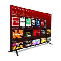 Téléviseur intelligent LED 4K UHD avec Wi-Fi pour usage hôtelier, verre trempé A+ élégant, 50, 55, 65, 70, 75, 85, 100, 110 pouces