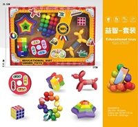 Juguetes Educativos STEM, Juego de Rompecabezas Mágico para Entrenamiento Cerebral, Set de Juego Inteligente con Frijoles Sensoriales 3D, Materiales ABS, Regalo Divertido y Educativo