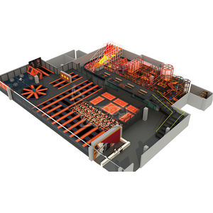 Terrain de jeux intérieur standard européen OEM Parc de trampoline commercial pour enfants et adultes fabriqué pour les parcs d'attractions intérieurs - Product Image 2