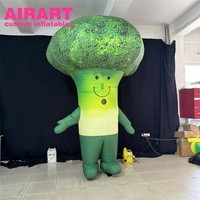 Costume de brocoli gonflable pour parade et activité, costume de légume gonflable, ballon