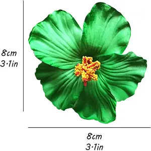 Заколка для волос с цветком гибискуса из пены для Гавайского острова, тропического леса, тематическая вечеринка