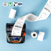 Rouleaux de caisse enregistreuse thermique Pos Terminal papier Atm Machine imprimante X 400 papier thermique 80*80mm 49m 70gsm simple blanc 58mm
