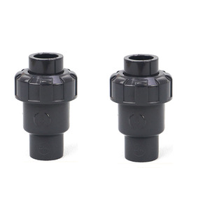 Clapet anti-retour à bille UPVC personnalisé de qualité industrielle, raccords de tuyauterie à clapet anti-retour résistants aux produits chimiques raccords à connexion rapide <span class=keywords><strong>Pvc</strong></span> - Product Image 1