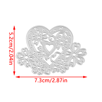 AAGU metallo taglio Die Scrapbook carta goffrato modello di Album di carta artigianale cuore decorativo fiore Scrapbooking Craft muore