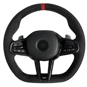 Volant de voiture personnalisé en cuir pleine fleur pour BMW F10 F30 F31 M3 M5 2011, accessoire automobile - Product Image 6