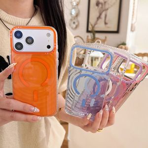 Funda Protectora para Teléfono con Parachoques <span class=keywords><strong>de</strong></span> TPU y PC, a <span class=keywords><strong>la</strong></span> Moda, para Mujer, Resistente a Impactos, con Carga Inalámbrica y Protección <span class=keywords><strong>de</strong></span> Cámara, para iPhone 17, 16, 15 - Product Image 1