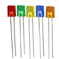 Diode LED carrée transparente 2*3*4mm sans rebord, angle de vision 120°, 3000K-5000K, IRC 80, dimmable