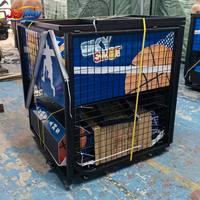 Machine de jeu d'arcade de basket-ball pliable à fort potentiel de profit, jeu de tir de basket-ball, machine d'arcade de basket-ball mobile pour camion mobile