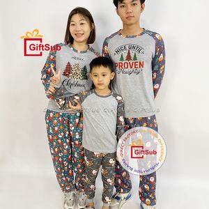 بيع بالجملة بيجامات عائلية طويلة الأكمام مطابقة عيد الميلاد بيجامات عيد الميلاد - Product Image 3