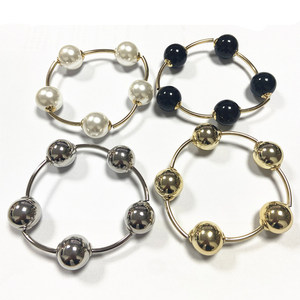Bracciale Punk alla Moda 2026 con Grandi Sfere CCB, Bracciale Dorato Super Grande con Bolle per Donne - Product Image 2