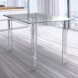 Latest Modern Design Luxury Acrylic Dining <b>Table</b> <b>Adjustable</b> Feature Customizable Thickness Professional Service for Furniture - Product Image 3