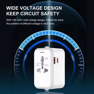 Travel <strong>Adapter</strong> US UK AU EU Universal PD 20W Fast <strong>Charger</strong> with 1 Usb 1 Type c Socket Extension Multi Plug <strong>Charger</strong> Power <strong>Adapter</strong> - Product Image 6