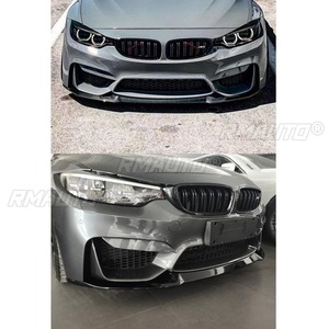 สปอยเลอร์กันชนหน้ารถยนต์แบบดิฟฟิวเซอร์สีดำเงา สำหรับตกแต่ง BMW M3 M4 F80 F82 ปี 2014-2020 อุปกรณ์ตกแต่งรถยนต์ - Product Image 5