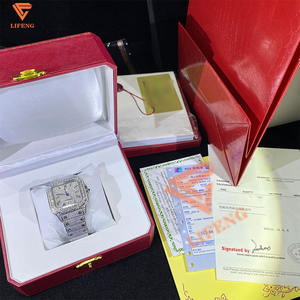 Orologio di Lusso di Alta Qualità in Moissanite <span class=keywords><strong>D</strong></span> VVS Gioiello con Diamanti Supera il Diamond Tester - Product Image 6