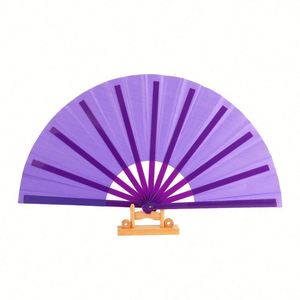 13INCH White <b>Large</b> Clack Custom Festival Hand Folding <b>Fan</b> With Logo - Product Image 6