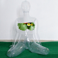 Nouvelle poupée gonflable en PVC transparent