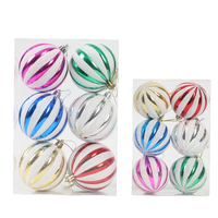 Décorations de Noël en plastique en forme de citrouille, pendentifs pour sapin de Noël, boules de Noël peintes à la main de Chine