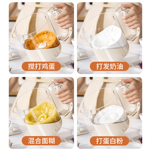 Ascor Egg Beater 1 Piece Semi Automatic Spring Loaded For Whipping Cream Stirring Home Use - Product Image 4