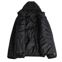 Veste matelassée d'hiver à capuche avec logo personnalisé, imperméable et épais, rembourrée, de haute qualité, pour sports d'extérieur, pour hommes