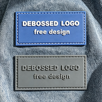Insigne en caoutchouc souple en PVC avec logo 3D personnalisé pour sacs à vêtements en jeans-pour étiquettes de vêtements