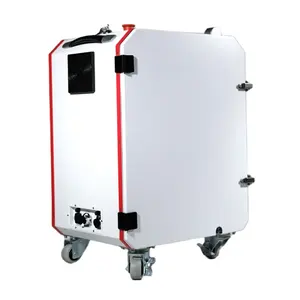 Pulse fiber hand-held laser cleaning machine used for paint and rust removal