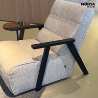 Fauteuil simple en bois de chêne minimaliste de luxe NORYA, fauteuil de détente pour salon, meubles en bois