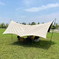 Hamac de camping en plein air portable avec pluie mouche ultra-léger imperméable plage pare-soleil abri tente bâche