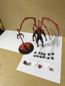 Nouvelle figurine d'action ZT Spider-Man en PVC, échelle 1:12, thème anime, avec souffleur d'air supérieur, <span class=keywords><strong>noir</strong></span> et rouge, décoration de super-héros 2026 - Product Image 5