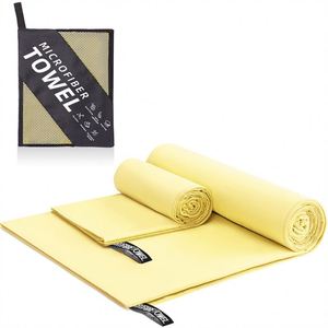 Double-Sided Microfiber Cooling Quick-Dry Embroidered Sports Towel Solid Pattern Rectangle Shape Customized Logo Travel - Product Image 3