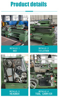 Tour à métaux manuel CA6140 d'occasion haute précision avec moteur intégré pour usage domestique