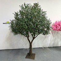 Grand olivier artificiel d'intérieur détachable, style nordique, en plastique vert bionique, écologique, 245 cm, plante de haute qualité