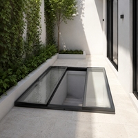 Grande fenêtre coulissante à battant pour salles de bain ensoleillées, avec capteur motorisé, cadre en aluminium, insonorisation efficace, design électrique populaire