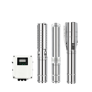 Pompe submersible solaire QY pour puits profond 4500W, hauteur de refoulement 32m, débit 70m³/h, en acier inoxydable, DC 48V, haute pression |   Remplissage rapide de l'eau, niveau bas - Product Image 1