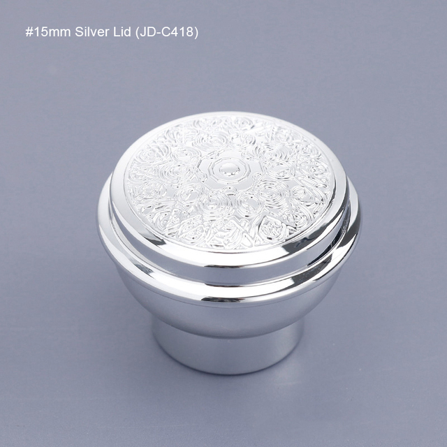 BYPE High Quality Perfume Bottle Caps 15mm FEA Black Gold Silver Plastic ABS Covers Portable for Perfume Bottles